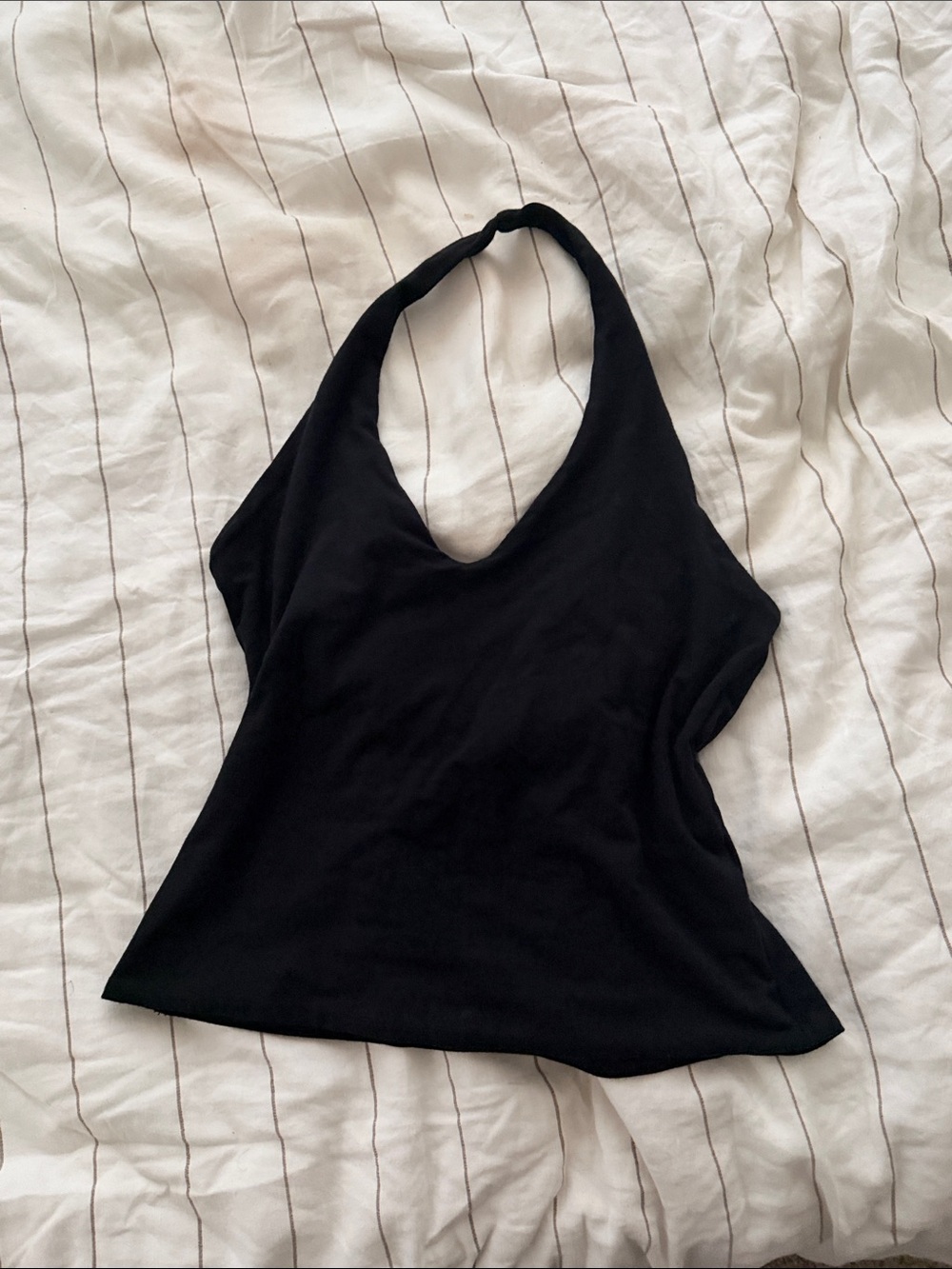 Cotton On Black Halter Top - size L